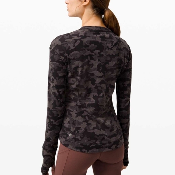 Lululemon Close To Crossing Long Sleeve Camo Size 4 - Picture 2 of 9